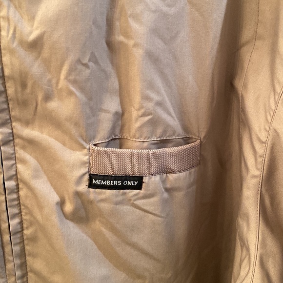 Vintage 80s Beige Members Only Jacket SZ XL made in Hong Kong - Picture 3 of 8
